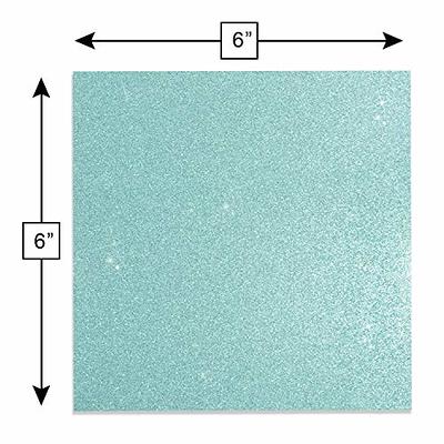 Glitter Vinyl Permanent Adhesive by Craftopia, 6” x 6“ 20 packs