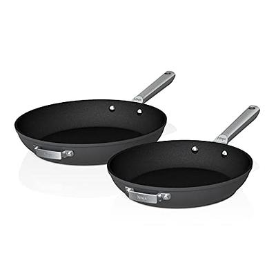 GreenPan Omega Hard Anodized Advanced Healthy Ceramic Nonstick, 12 Frying  Pan Skillet with Lid, Anti-Warping Induction Base, Dishwasher Safe, Oven &  Broiler Safe, Black 