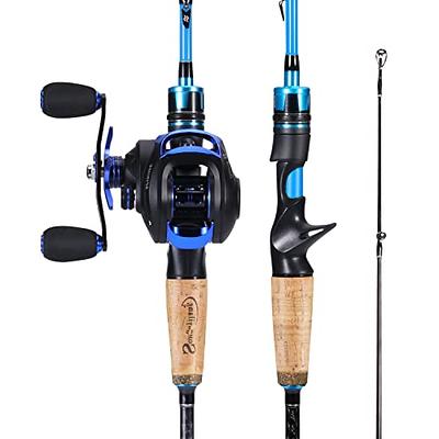 Sougayilang Fishing Rod and Reel Combo, Medium Heavy Fishing Pole with Baitcasting  Reel Combo, 2-Piece Baitcaster Combo-Blue-6.9ft and Left Handle Reel -  Yahoo Shopping