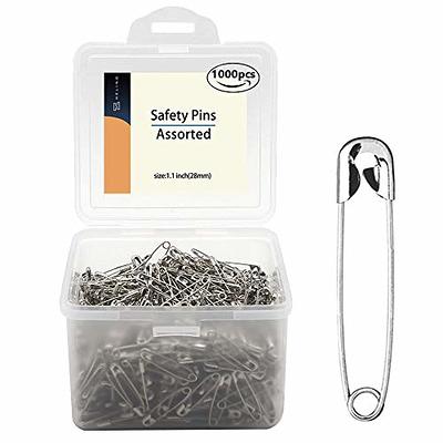 WISYOK 480 Pack Safety Pins Assorted - Small Safety Pins Bulk, Nickel  Plated Steel Large, 5 Different Sizes Safety Pin for Clothes, Sewing,  Fixing, Crafts, Classification - Yahoo Shopping