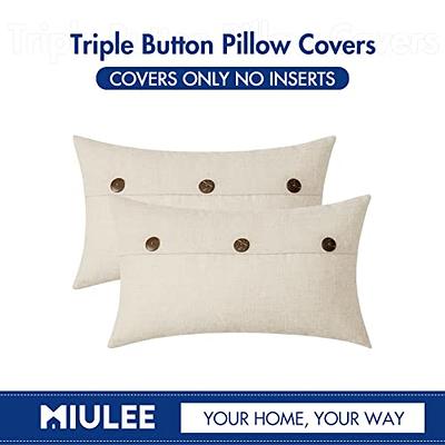 MIULEE Throw Pillow Inserts Hypoallergenic Premium Pillow Stuffer Square  Form for Decorative Cushion Bed Couch 2 Pack