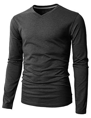 H2H Mens Active Casual Slim Fit Jersey with two pocket CHARCOAL US