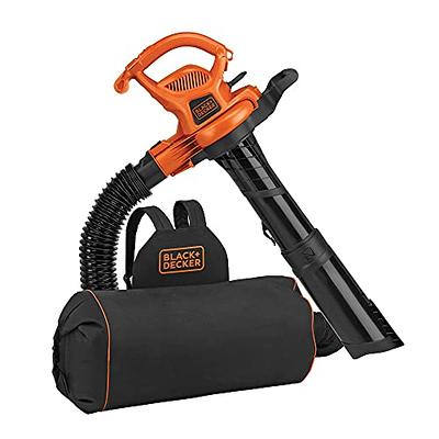 BLACK+DECKER Electric Leaf Blower, Leaf Vacuum and Mulcher 3 in 1, 250 mph  Airflow, 400 cfm Delivery Power, Reusable Bag Included, Corded (BEBL7000) -  Yahoo Shopping