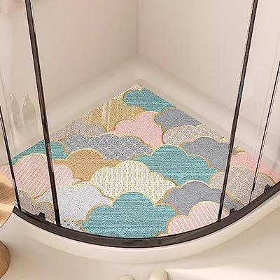 Curved Non Slip Bath Mat for Corner Shower, Corner Shower Mat Non Slip, RV Shower  Mat for Corner Inside Shower, Quick Drying Triangle Shower Mat, Easy to  Clean,A,70x70cm(28x28inch) - Yahoo Shopping