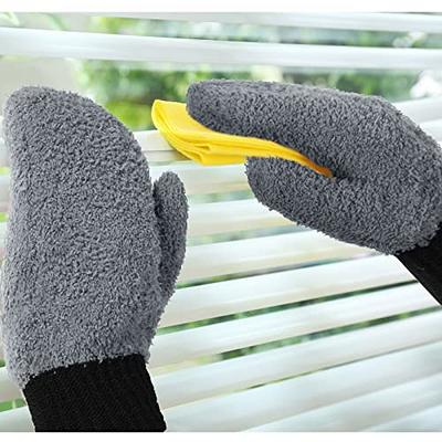 Bencailor 3 Pairs Microfiber Dust Mittens with Thumb Dust Mittens Household  Cleaning Mitten No Scratch Dusting Reusable Gloves for Kitchen House Car