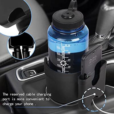 Cup Holder Expander for Car,Automotive Insert Hydroflask Water Bottle  Holder,2-in-1 Multifunctional Car Cupholder with Cell Phone Holder,  Organizer