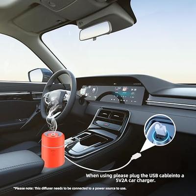 SEEDSEEL 100ML Car Essential Oil Diffuser, Mini Air Humidifier