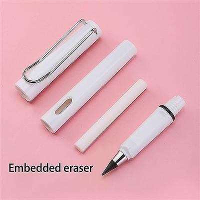 Infinity Pencil Inkless Pencils Pens Eternal Portable Reusable Erasable Pen  With Eraser Art Writing School Supplies