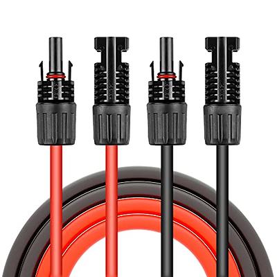 12AWG Solar Extension Cable With Male and Female Connectors,(20FT