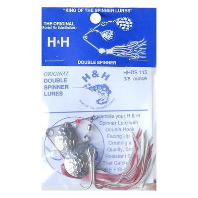 H&H Glass Minnow Double Rig 1/8oz All American Shad GMDR18-207