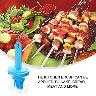 Silicone Oil Bottle Brush Integrated With Lid And Bottle Barbecue