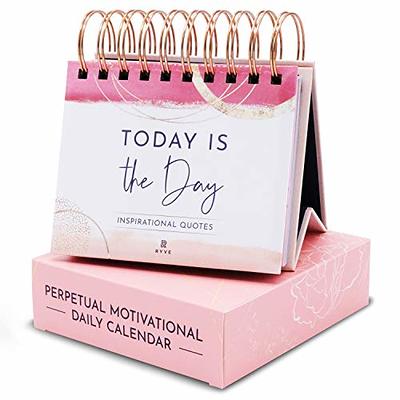 Inspirational Flip Calendar with Quotes - Desk Calendar, Motivational Desk  Gifts for Women, New Job Gift, Daily Affirmations for Women - Yahoo Shopping