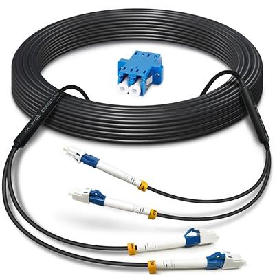  CableWholesale Fiber Optic Cable, 3 Meter (10 feet) SC to SC  Subscriber Connector Duplex 9/125 Single-Mode Fiber Optic SC/SC Optical  Connection Cable : Electronics