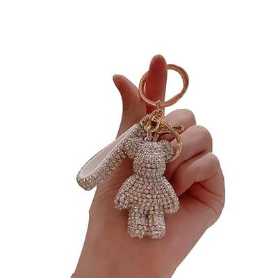 Luxury Keychain With Bear Lanyard for Bag Luggage Car Keys 