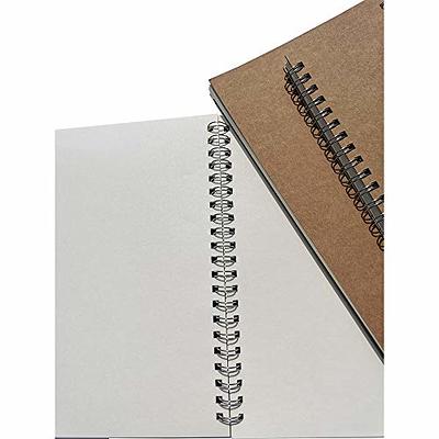 KeLiTi Blank Spiral Notebook with Soft Cover,Blank Journal,Blank Sketch  Book Pad, Wirebound Notebook Planner Memo Notepads Diary with Unlined  Paper,100 Pages/ 50 Sheets, 7.5 inch x 5.1 inch (Brown) - Yahoo Shopping