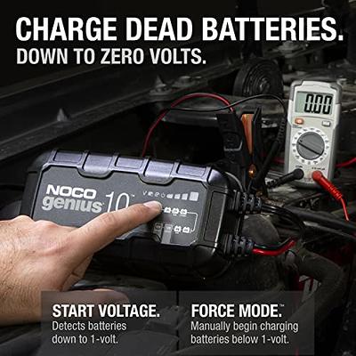 NOCO GENIUS10, 10A Smart Car Battery Charger, 6V and 12V