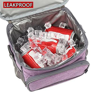 Large Clear Lunch Bag Heavy Duty Clear Lunch Box with Adjustable Straps and  Front Storage Compartment