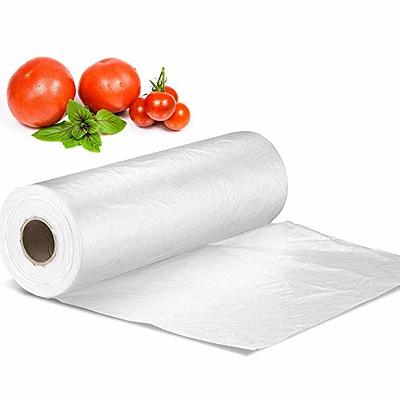 100PCS Plastic Freezer Bag Vegetable Food Freezer Roll Bags Transpare Roll  Fresh-keeping Plastic Bags Food