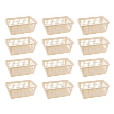 Small Plastic Storage Basket for Organizing Kitchen Pantry, Pack