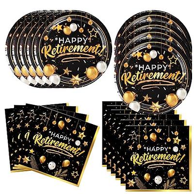 40Pcs Retirement Party Supplies include 20 plates, 20 napkins for the  Retirement birthday party decoration… - Yahoo Shopping