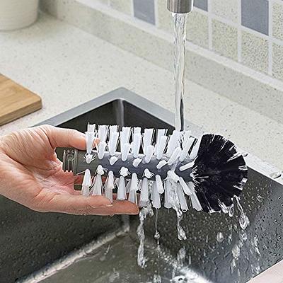 Silicone Cup Brush Cup Scrubber Glass Cleaner Kitchen Cleaning Tool Long  Handle Drink Wineglass Bottle Glass Cup Cleaning Brush