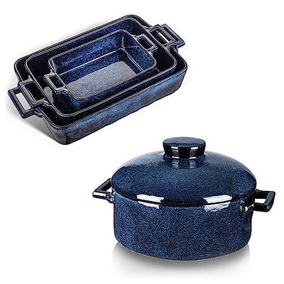 VICRAYS Ceramic Bakeware Set, Porcelain Rectangular Baking Dish