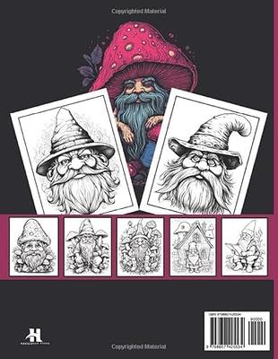 Gnome Coloring Book for Adults: Adorable Whimsical Gnomes with Cute  Mushroom illustrations for Relaxation, Stress Relief, and Mindfulness -  Yahoo Shopping