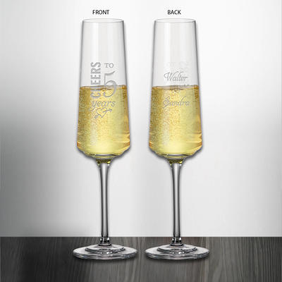 Personalized Champagne Flutes Etched Toasting Glasses, Wedding Champagne  Glass Gift Set, Modern Champagne Flutes, Design: L5 -  Sweden