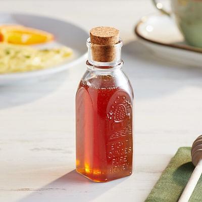 5.5 oz. (8 oz. Honey Weight) Cylinder PET Clear Sauce Bottle with