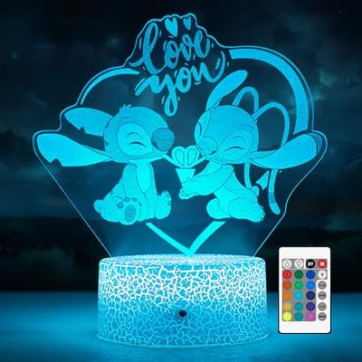 Stitch 3d Night Light Decoration, Stitch Led Night Light With Touch &  Remote Control, Stitch Bedroom Bedside Lamp, Multicolor Desk Table Lamp