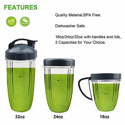 32OZ Juicer Cup with Extractor Cross Blade Fit for 600W 900W Nutribullet  Blender Replacement Parts Blender Blade with Container