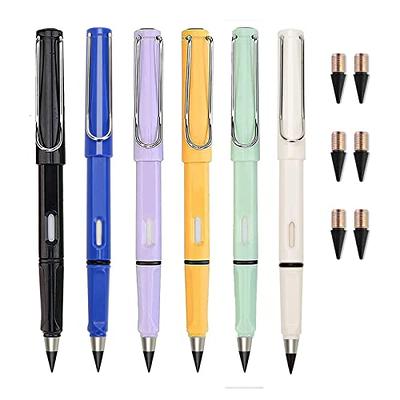 Topboutique Inkless Pencil,7PCS Everlasting Pencil Infinity Inkless Pencil  with Extra 7 Eraser Reusable Everlasting Pencil with 7 Replaceable  Nibs,Erasable Infinite Pens for Kids Writing, Sketching 