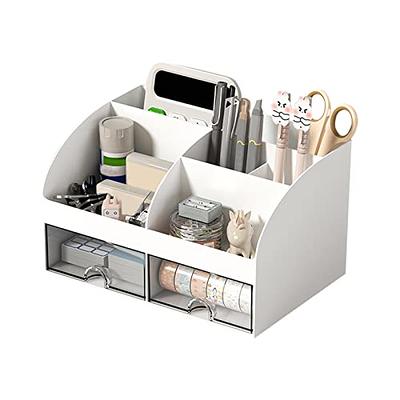 Office Desk Organizer Office Supplies and Cool Desk Accessories for  Business Card/Pen/Pencil White 
