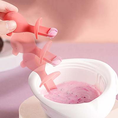 4pcs Silicone Baby Spoons, BPA Free First Stage Toddler Utensils Baby Led  Weaning Spoons Baby Chew Spoon Training Spoon Toddler Self Feeding Utensils