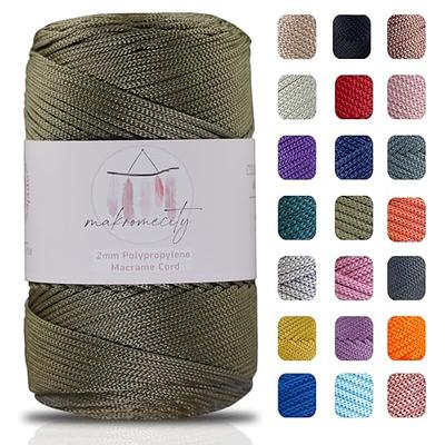 Makromecity, Polyester Macrame Cord 2mm x 250 yards (750 feet) 2mm