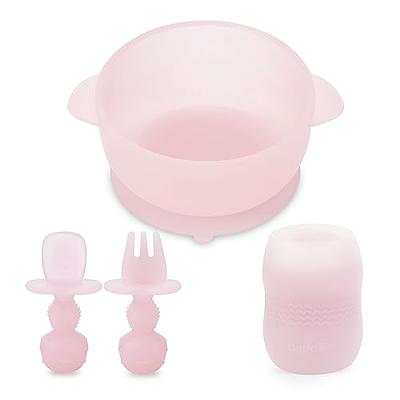 Ginbear Suction Bowls for Baby Girl, Baby Led Weaning Spoon and Fork, Baby  Dishes and Utensils Set for Toddlers, Silicone Baby Feeding Set 6-12 Months  (Baby Pink) - Yahoo Shopping