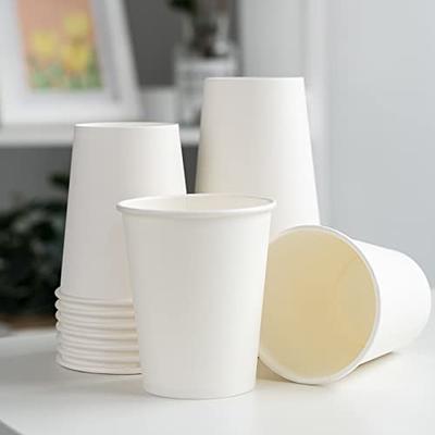 RACETOP Coffee Paper Cups 8 oz [100 pack], Disposable Coffee Cups, Hot  Coffee Cups, Office (8 oz 100 pack)