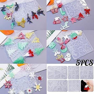 Christmas Resin Earring Molds Christmas Silicone Pendant Molds for