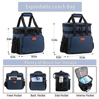 GLENKEY Expandable Large Lunch Box, Insulated Heavy Duty Lunch Bag  Waterproof Leakproof Durable Cooler Bag for Men Women Adults Work  Construction Camping Trip, 16L, Blue - Yahoo Shopping