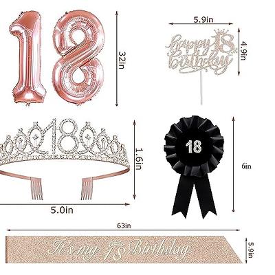 18 Sash & Tiara For Happy 18Th Birthday Decorations Girls, 18-Year-Old Girl  Gifts, Decorations, Party Gifts - Yahoo Shopping