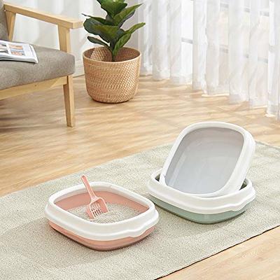 Anti-splash Semi-enclosed Kitten Litter Box Big Space Toilet