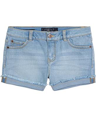 Lucky Brand Girls' Cuffed Jean Shorts, Stretch Denim with 5 pockets, Mid to  High Rise Waist, Riley Christie, 8 - Yahoo Shopping
