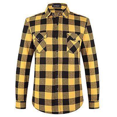 RedHead Wrinkle-Free Easy-Care Button-Down Long-Sleeve Shirt for Men -  Stone Plaid - M - Yahoo Shopping
