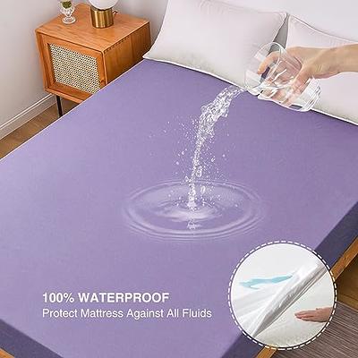 Cotton Terry Cloth 100% Waterproof Bed Sheet Cotton Mattress for Bed Terry  Sheet Matress Cover Protector Elastic Comforters Bedspread