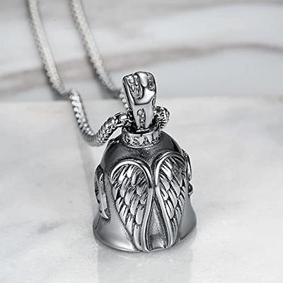 ALEOED Never Ride Faster Than Your Angel Can Fly Lucky Bell Angel Wing  Knight Bell Letters Keychain Motorcycle Bike Riding Guardian Bell Key Ring  - Yahoo Shopping