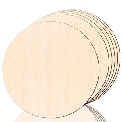 12-Inch Unfinished Wooden Rounds for Crafts, DIY Home Decor, 0.1 Thick, 8  Pack