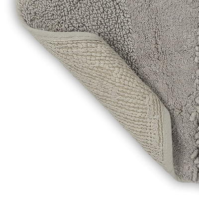 Mohawk Home Composition Bath 21-in x 34-in Silver Cotton Bath Mat in the Bathroom  Rugs & Mats department at