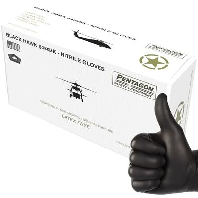 Safeguard Nitrile Disposable Gloves, Powder Free, Food Grade Gloves, Latex  Free, 100 Pc, Medium