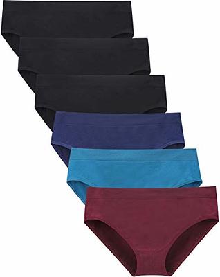 Kindly Yours Women's Sustainable Seamless Hipster Panties, 6-Pack 