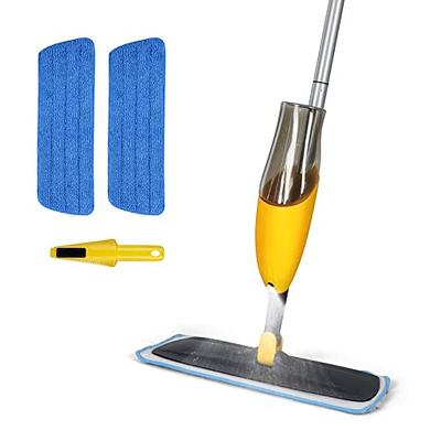 Spray Mops for Floor Cleaning Microfiber Floor Mop for Hardwood Floors Wet  Dust Mop Flat Mop Floor Cleaner Mop with 4 Washable Pads 440 Ml Refillable